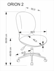ORION 2 fotel młodzieżowy, biały - jasny różowy (1p=1szt) ORION 2 fotel młodzieżowy, biały - jasny różowy (1p=1szt)