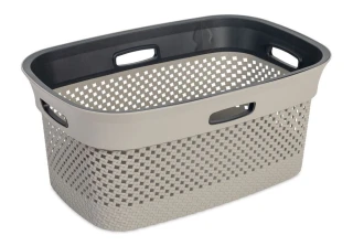 Koš na čisté prádlo WOOLLY 45 L - šedá / antracit