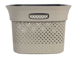 Koš na čisté prádlo WOOLLY 45 L - šedá / antracit