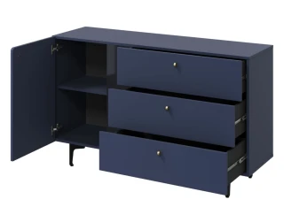 Komoda 1D3S KARLINO (CS-04), barva tmavě modrá