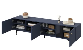 Komoda TV 3D 200 KARLINO (CS-05), barva tmavě modrá