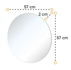 Kulaté zrcadlo KARLINO (CS-08)