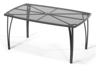 Zahradní sestava 6x REVIR + stůl ANTVERPY antracit/černá