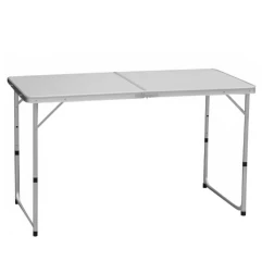 Skládací kempinkový stůl, 120 cm, hliník/MDF, KEPI TYP 1