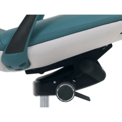 Kancelářské křeslo, zelená ekokůže, houpací mechanismus s aretací ve 4 polohách, kovový kříž, kolečka pro tvrdé povrchy KA-T8426 GRN
