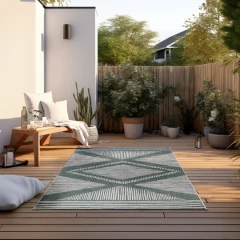 ELLE Decoration kusový koberec Gemini 106015 Green z kolekce Elle – na ven i na doma