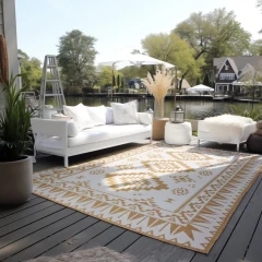 ELLE Decoration kusový koberec Gemini 106022 Ochre z kolekce Elle – na ven i na doma