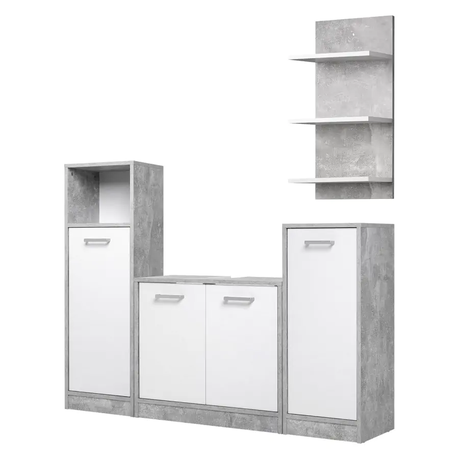 Idea Koupelnová sestava MADEIRA beton/bílá