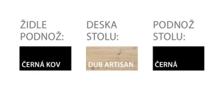 Rozkládací jídelní set - stůl ST 47M rozklad + židle KT 680M č.2