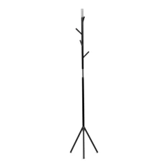 Věšák stojanový, výška 179 cm, kovová konstrukce, černý matný lak, nosnost 6 kg 80001-01 BK