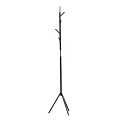 Věšák stojanový, výška 179 cm, kovová konstrukce, černý matný lak, nosnost 6 kg 80001-01 BK