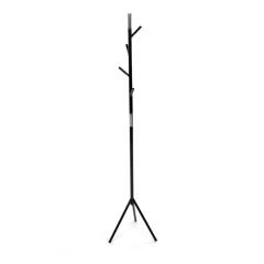 Věšák stojanový, výška 179 cm, kovová konstrukce, černý matný lak, nosnost 6 kg 80001-01 BK