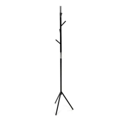 Věšák stojanový, výška 179 cm, kovová konstrukce, černý matný lak, nosnost 6 kg 80001-01 BK
