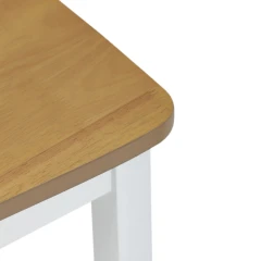 Jídelní set 1+4, rozměr stolu 120x75x75 cm, MDF, dýha, masivní nohy, moření dub VESPA OAK
