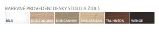 Rozkládací jídelní set - stůl HUGO rozklad + židle Diego 3 č.2