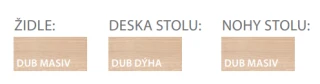 Jídelní set - stůl APOLLO + židle GURU č.2