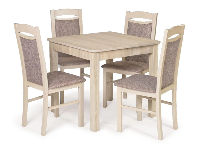 Rozkládací jídelní set - stůl MARK rozklad + židle KT 4