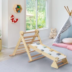 Montessori Piklerové trojúhelník 3v1, přírodní/mix barev, OPRIN