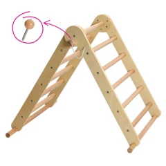 Montessori Piklerové trojúhelník 3v1, přírodní/mix barev, OPRIN