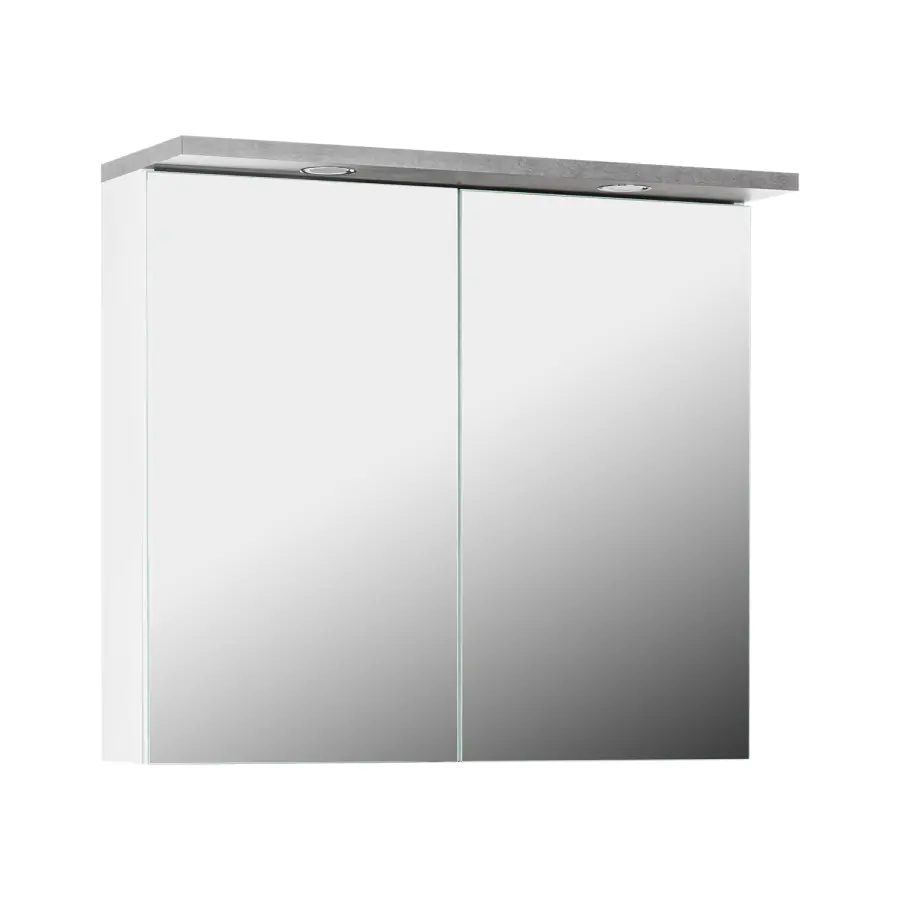 Idea Závěsná skříňka 2 dveře PRAYA 73 bílá/beton