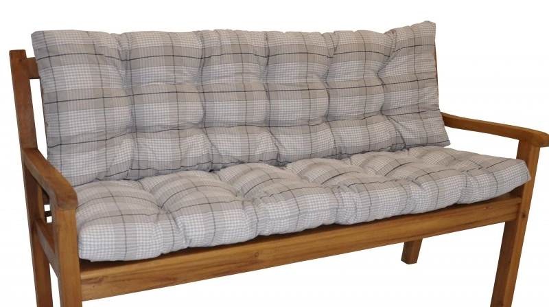 Polstr na zahradní lavičku 120 cm - antik kostka