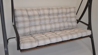 Polstr na zahradní houpačku 120 cm - antik kostka č.2