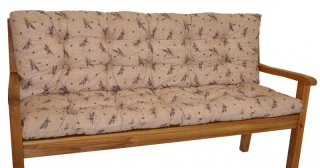 Polstr na zahradní lavičku 150 cm - levandule č.1