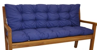 Polstr na zahradní lavičku 150 cm - tmavě modrý melír č.1