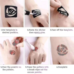 Sada tetování Glitter KSBH1528 Sada tetování Glitter KSBH1528