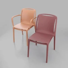 Židle VELAIR - bordo marsala č.3