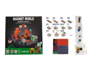 Magnetická stavebnice Minecraft Danger svítící MSTB2224