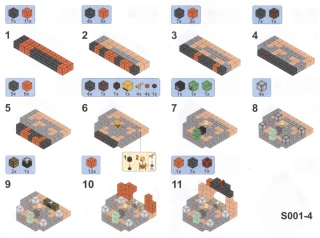 Magnetická stavebnice Minecraft Danger svítící MSTB2224