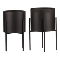 Set 2 kovových stojanů na květiny FA5006