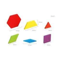 Dřevěná montessori mozaika MHBH1186
