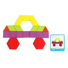 Dřevěná montessori mozaika MHBH1186