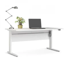 Výškově nastavitelný stůl Office 80400/318 - bílá