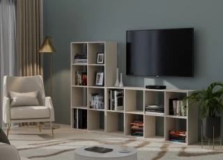 Regál Manja 2x4 kašmír