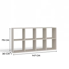 Regál Manja 2x4 kašmír