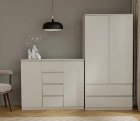Komoda Malvína 2D4S 120 kašmír