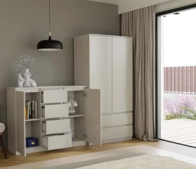 Komoda Malvína 2D4S 120 kašmír