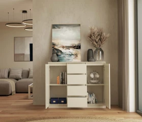 Komoda Malvína 2D4S 120 kašmír