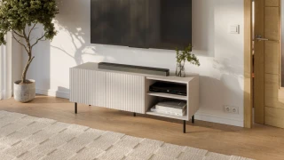 PAXOS RTV-1 TV stolik RTV 150 cm, kolor: kaszmir - czarny (2p=1szt)