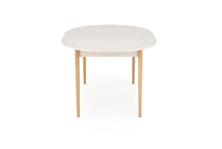 PIVOT stół rozkładany 102-142x102x75 cm, blat - kaszmir, nogi - naturalny (1p=1szt)