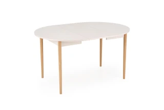 PIVOT stół rozkładany 102-142x102x75 cm, blat - kaszmir, nogi - naturalny (1p=1szt)