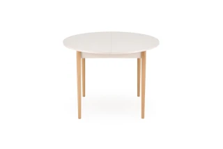 PIVOT stół rozkładany 102-142x102x75 cm, blat - kaszmir, nogi - naturalny (1p=1szt)