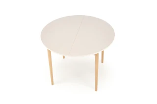 PIVOT stół rozkładany 102-142x102x75 cm, blat - kaszmir, nogi - naturalny (1p=1szt)