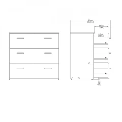 Komoda Sid-3S dub sonoma č.8 Komoda Sid-3S dub sonoma č.8