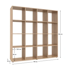 Regál SARAH - dub sonoma č.7 Regál SARAH - dub sonoma č.7