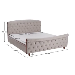 Postel BARETO180x20 - šedohnědá č.13