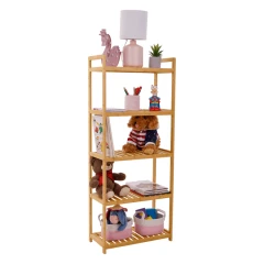 5-policový regál FIORE TYP 3 - přírodní bambus č.2